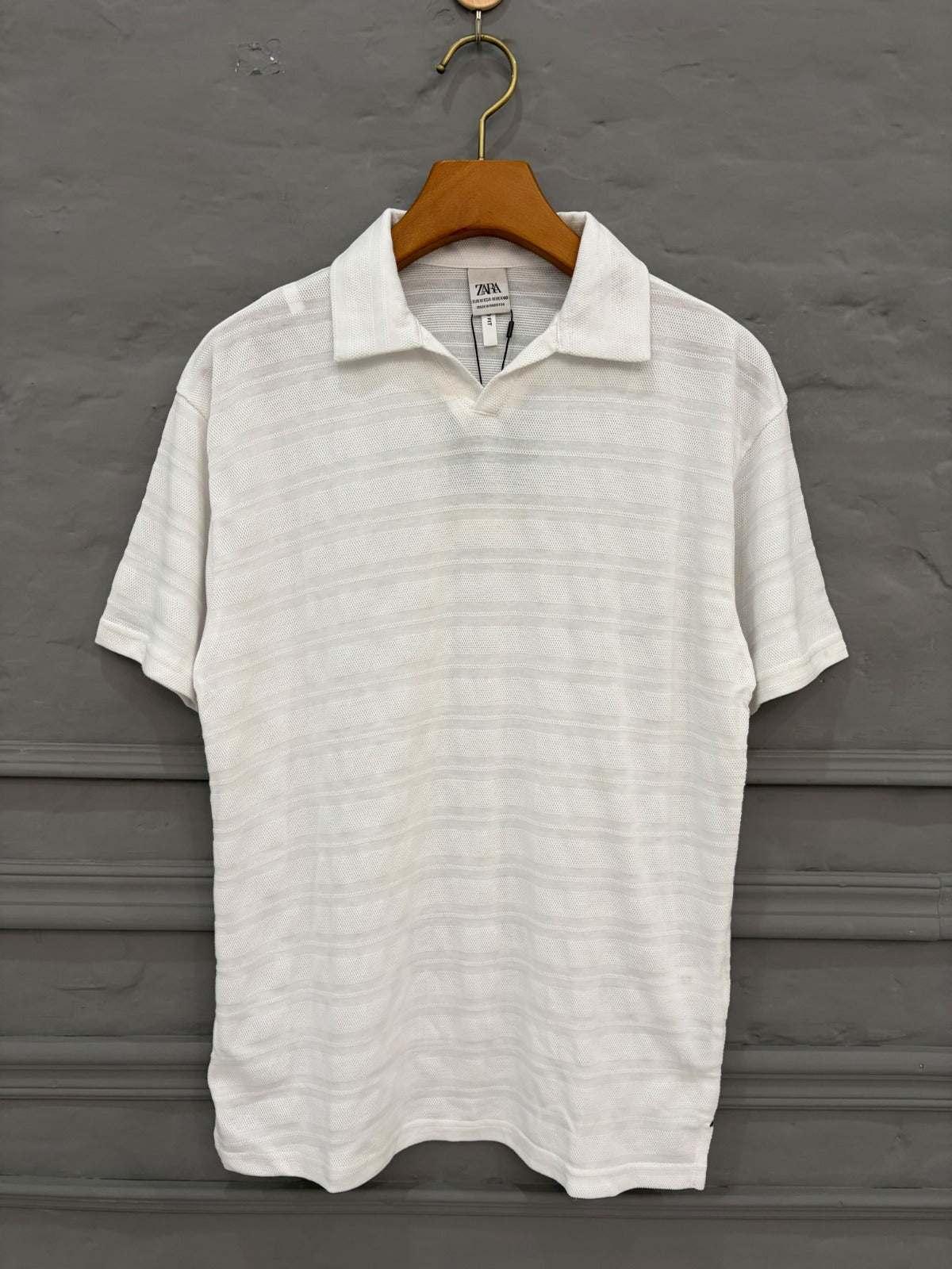 Textured Knit Polo Shirt