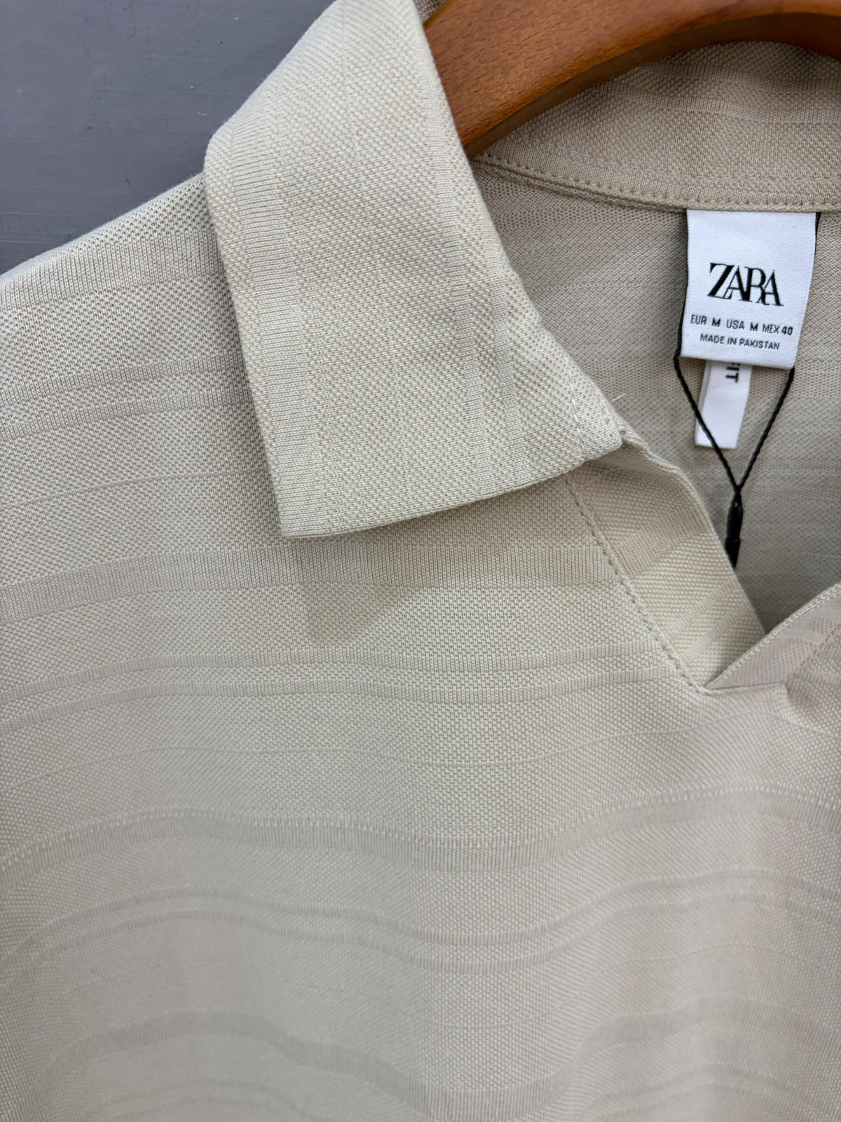 Textured Knit Polo Shirt