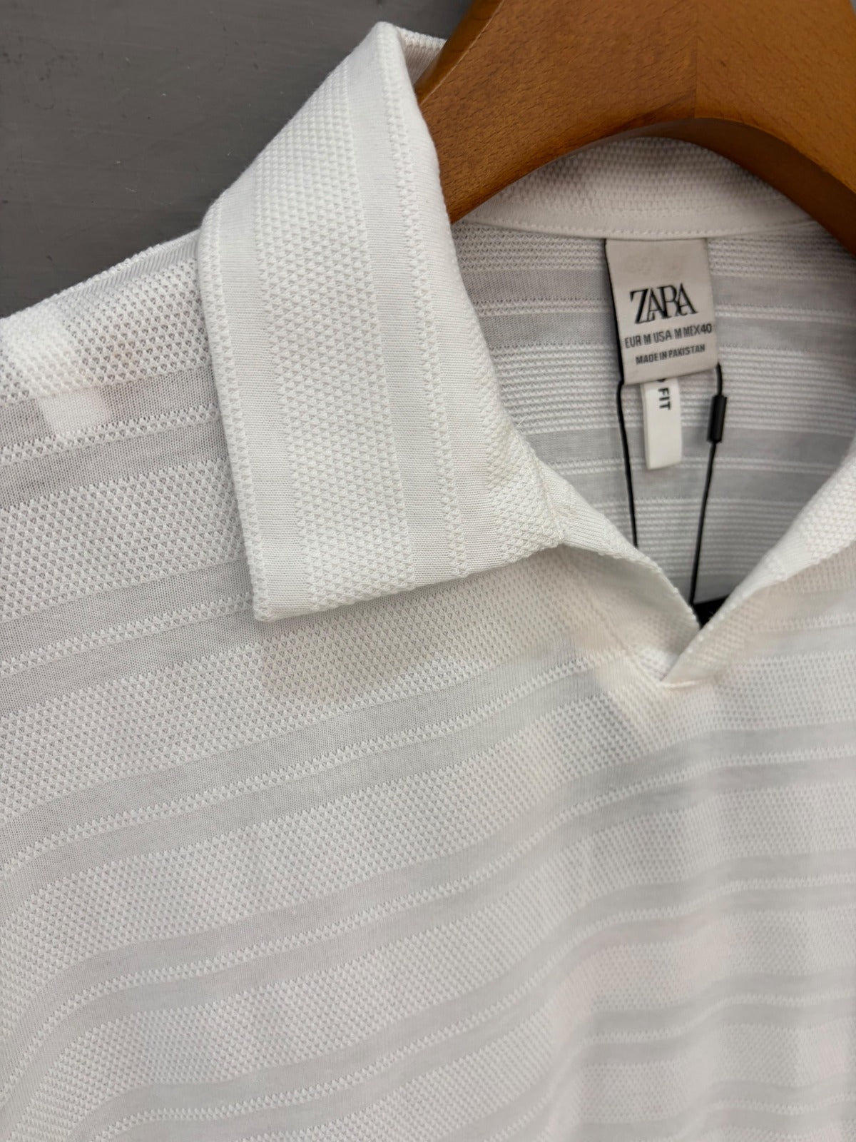 Textured Knit Polo Shirt