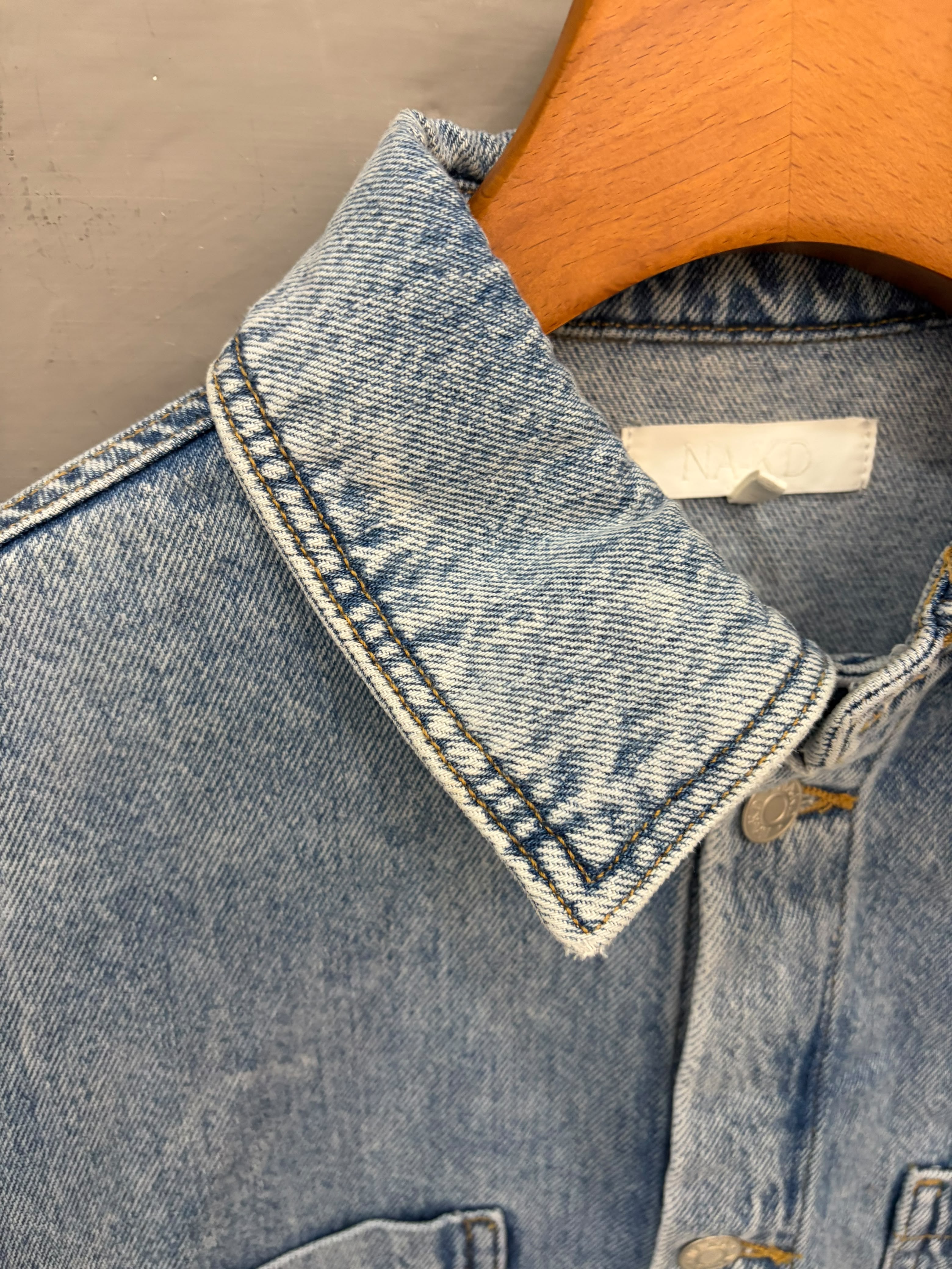 Women's Blue Denim Oversized Jacket
