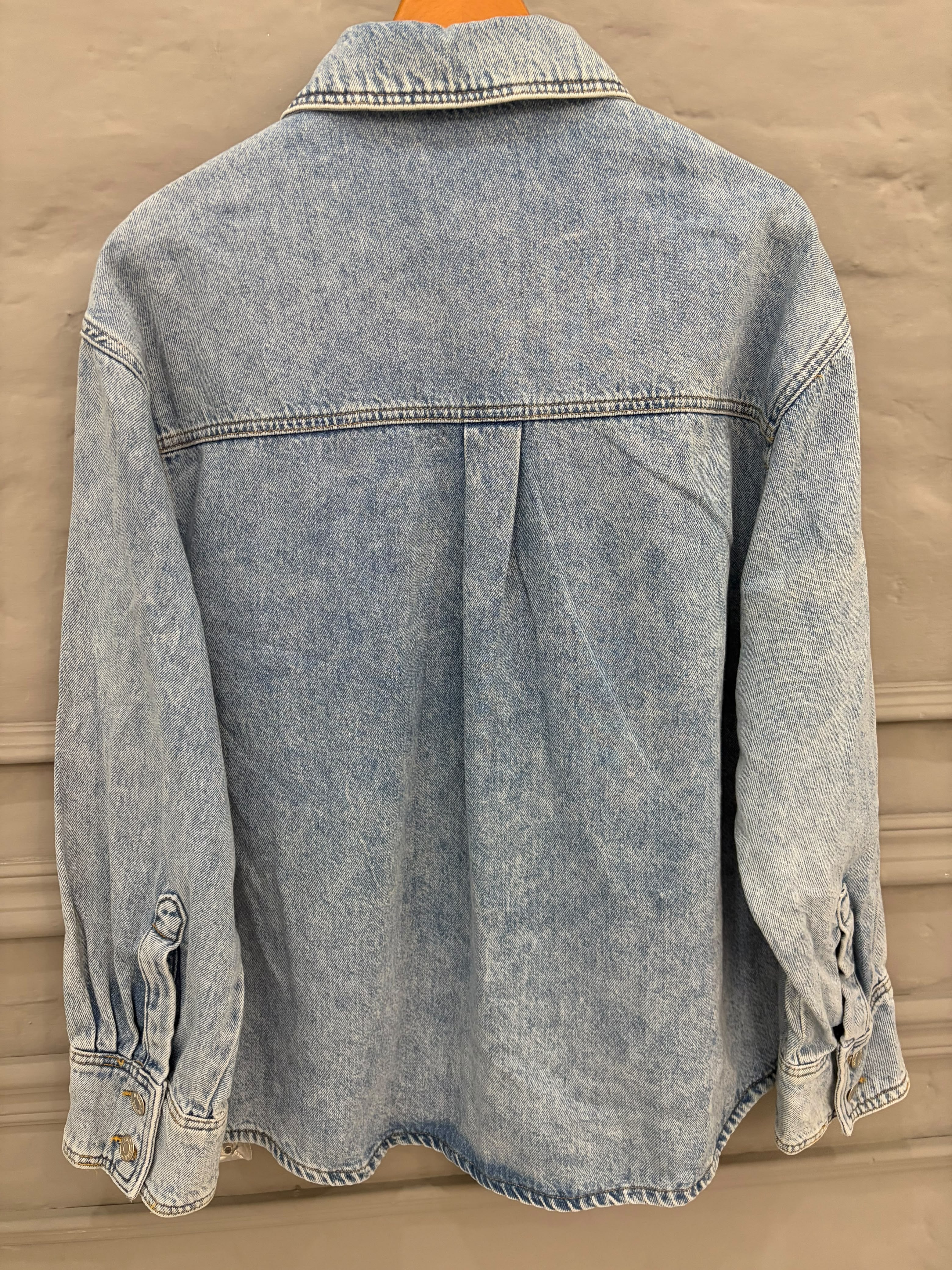 Women's Blue Denim Oversized Jacket