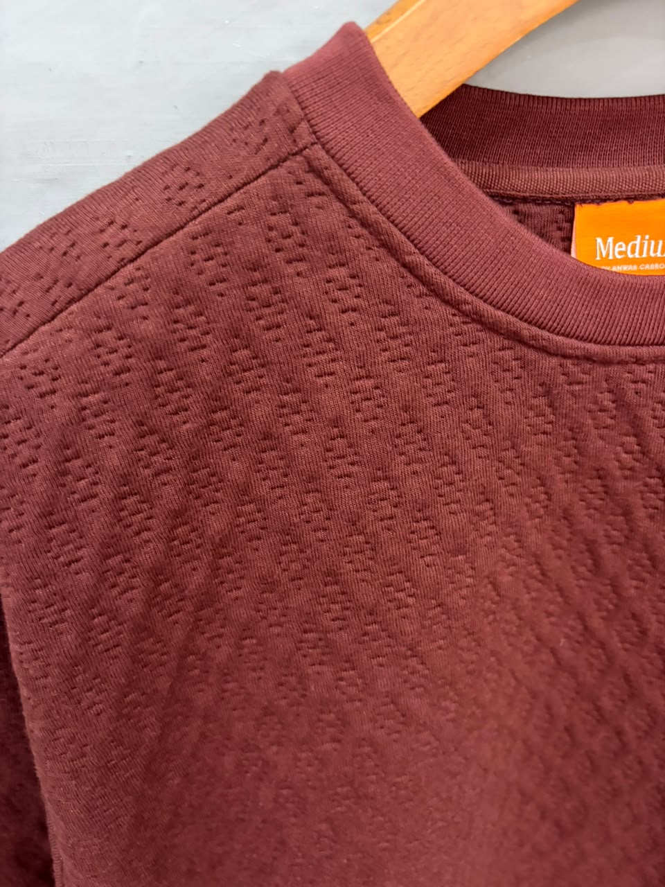 Classic Textured  Sweatshirt