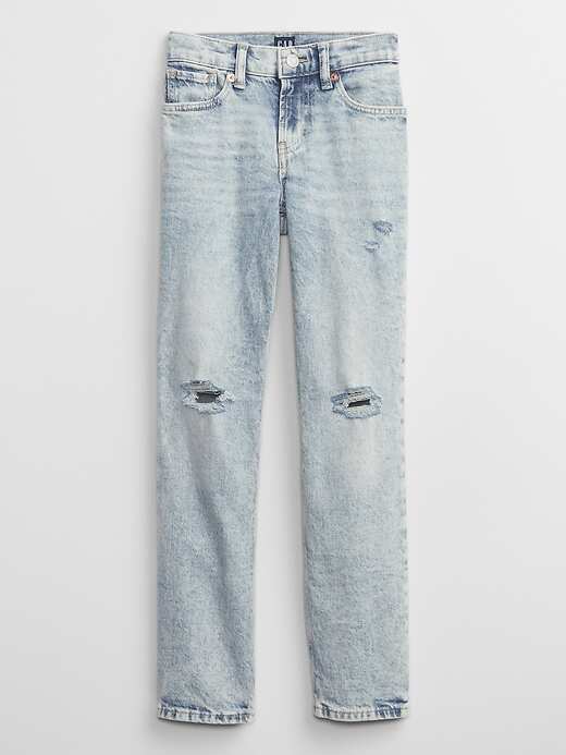 Kids Mid Rise Destructed '90s Loose Jeans 014