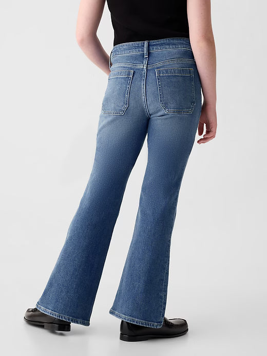 Kids High Rise '70s Flare Jeans 039