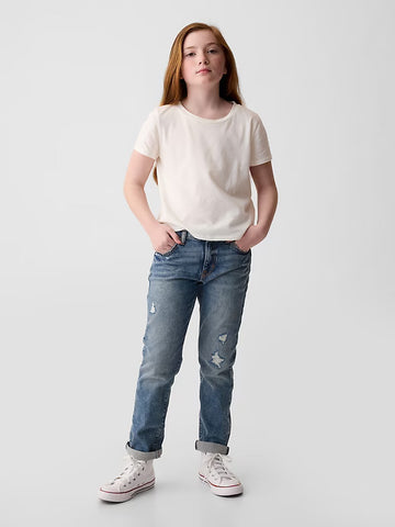 Kids Mid Rise New School Straight Jeans 032