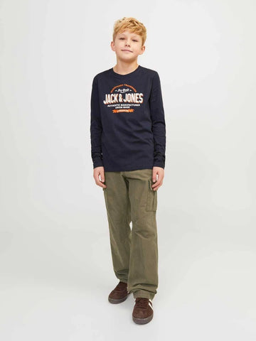 J&J Junior - JPSTKANE JJBARKLEY CARGO PANT NOOS JNR OLIVE