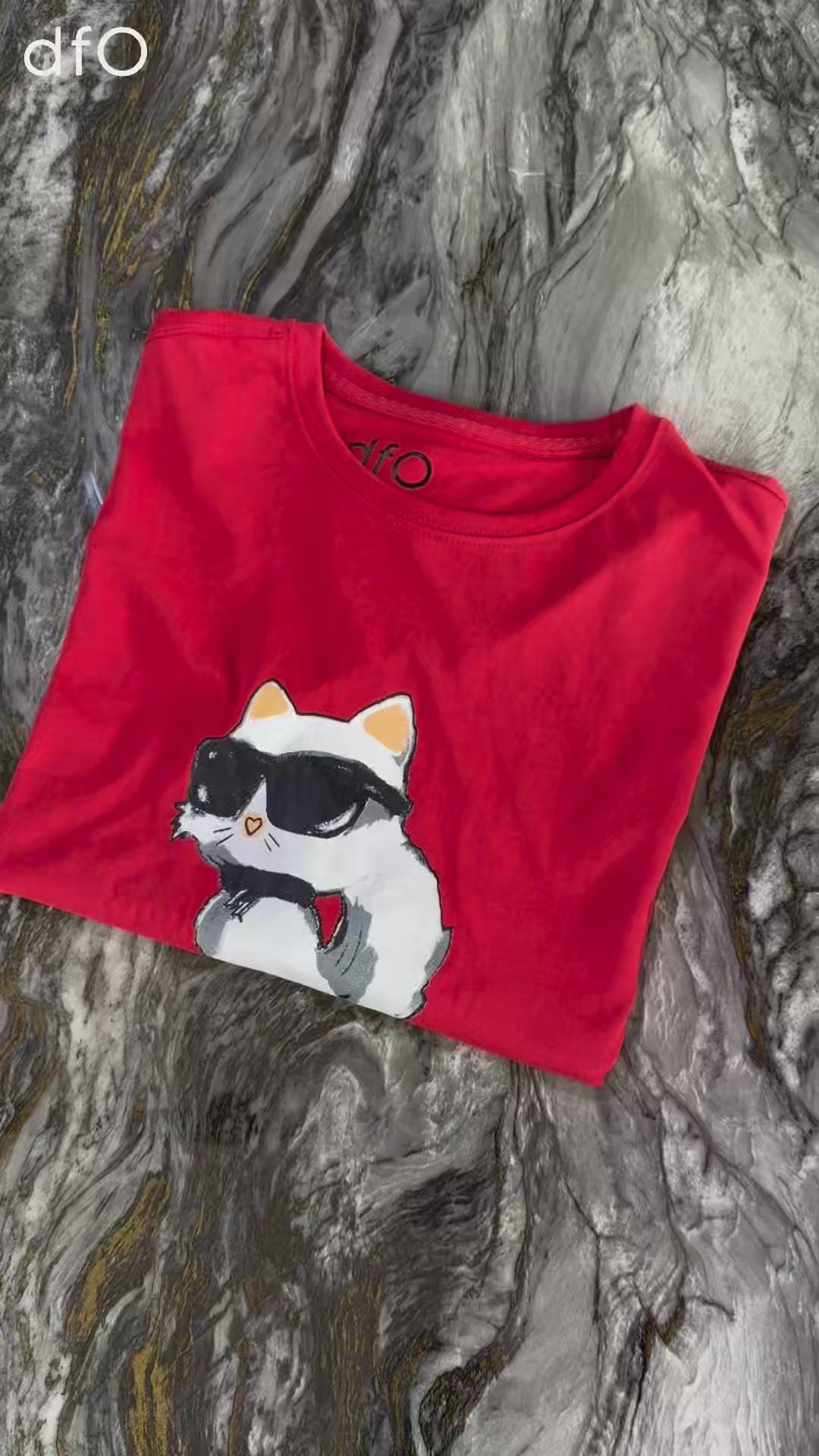 Sassy Cat Drop Shoulder